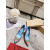 Christian Louboutin Hot Chick Pumps 100mm Striped Grand Bain Swimming Pool Patent Multicolor