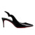 Christian Louboutin Hot Chick Sling 70 Mm Sling Back Pumps Patent Leather Black