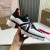 Christian Louboutin Hybribri Flat Derby Shoes Calf Leather and Mesh White Black