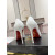Christian Louboutin Kate Love Pumps with Crystal Strass Heart Nappa White