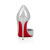 Christian Louboutin Iriza 100 Mm Pumps Laminated Nappa Leather Silver