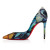 Christian Louboutin Iriza Flower Strass 100 Mm Pumps "Flower" Printed Crepe Satin And Strass Multicolor