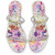 Christian Louboutin Just Queenie Mules Pvc And Calf Leather Blooming Print Multicolor