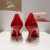 Christian Louboutin Kate 80 mm Pumps Patent Calf Leather Red