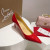 Christian Louboutin Kate 80 mm Pumps Patent Calf Leather Red