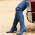 Christian Louboutin Kate Botta Alta Loubijeans 100 Mm Boots Denim Louboutin Embossed