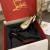 Christian Louboutin Kate Sling Pumps 80mm Patent Leather Black