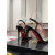 Christian Louboutin Lady Strappy Sandals 100 Mm Patent Leather Black