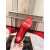 Christian Louboutin Lipbooty Ankle Boots 100mm Velvet Galata Red