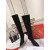 Christian Louboutin Lipbotta Knee-high Boots 100mm Suede Black