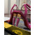 Christian Louboutin Lipgloss Queen Sandals 100mm Patent Leather Fuchsia