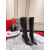 Christian Louboutin Lock Kate High Boots 100mm Calfskin Black