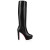 Christian Louboutin Loo Botta Alta 130 Mm Boots Calf Leather Black