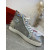 Christian Louboutin Lou Pik Pik 2 Orlato Sneakers Strass Embellished Silver