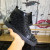 Christian Louboutin Lou Pik Pik Strass High-Top Sneakers Spikes Leather Black