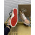 Christian Louboutin Lou Spikes Donna Flat Women Sneakers Glittered and Patent Leather Pink Gold
