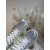 Christian Louboutin Lou Spikes High-top Sneakers Metallic Leather White Silver