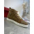 Christian Louboutin Lou Spikes High-top Sneakers Suede Brown