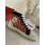 Christian Louboutin Lou Spikes Orlato Flat High-top Sneakers Leather Multicolor