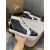Christian Louboutin Lou Spikes Orlato High-top Sneakers Canvas And Leather Black White Navy