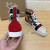 Christian Louboutin Lou Spikes Orlato High-top Sneakers Velvet and Calf Multicolor