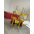 Christian Louboutin Loubi Queen Sandals 100 mm Patent Leather Yellow