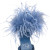 Christian Louboutin Loubipoupi 100 mm Strappy Sandals Denim and Feathers Blue