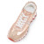 Christian Louboutin Loubishark P Strass Sneakers Iridescent Calf Leather Suede And Strass Pink