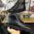 Christian Louboutin Louis Flat High-Top Sneakers Crocodile Embossed Leather Black