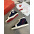 Christian Louboutin Louis Flat High-Top Sneakers Patent Suede Leather Blue Black