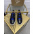 Christian Louboutin Louis Junior Spikes Orlato Flat Camo Blue Suede Sneakers