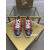 Christian Louboutin Louis Junior Spikes Orlato Flat Sneakers Suede and Leather Multi