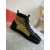 Christian Louboutin Louis Laminato Dino High-top Sneakers Calfskin Black Gold