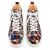 Christian Louboutin Louis Orlato Black-multi/bianco Crepe Satin