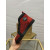 Christian Louboutin Louis Orlato Flat Glitter High-Top Sneakers In Strass Red Black