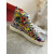Christian Louboutin Louis Orlato High-top Sneakers Leather Graffiti Imagery Multicolor