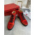 Christian Louboutin Louis Orlato High-Top Sneakers Spikes Veau Velous Black Red