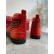 Christian Louboutin Louis Orlato High-Top Sneakers Spikes Veau Velous Black Red