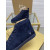 Christian Louboutin Louis Orlato High Top Sneakers Veau Velours Blue