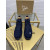 Christian Louboutin Louis Orlato High Top Sneakers Veau Velours Blue
