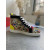 Christian Louboutin Louis Orlato Spikes High-top Sneakers Velvet and Leather Multicolor
