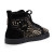 Christian Louboutin Louis Riptilis High-Top Sneakers Veau Velours Black