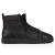 Christian Louboutin Louis Sneakers Calf Leather And Jacquard Black