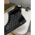 Christian Louboutin Louis Spike High-top Sneakers Veau Velours Black