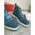 Christian Louboutin Louis Spikes 2 High-top Sneakers Suede Blue