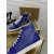 Christian Louboutin Louis Spikes Flat High-top Sneakers Calfskin Blue