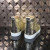 Christian Louboutin Louis Spikes High-top Sneakers Texture Leather Gold