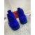 Christian Louboutin Louis Spikes High-Top Sneakers Veau Velous Klein Blue