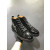 Christian Louboutin Louis Strass Flat High-top Sneakers Suede and Patent Leather Black