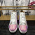 Christian Louboutin Louis Strass Flat High-top Men Sneakers Rhinestone Embellishments Multi